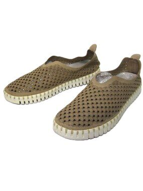 Ilse Jacobsen Womens Size 36 US 5.5 6 Latte Tulip Flats Slip On Beige Tan Khaki